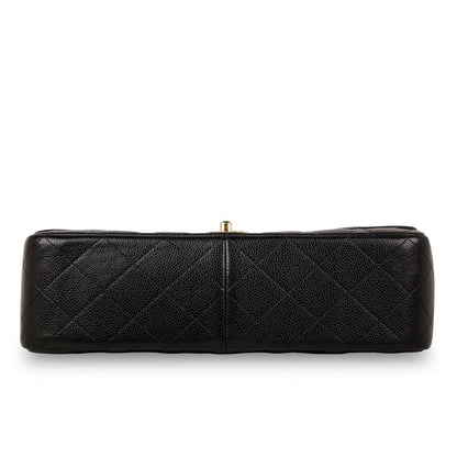 Chanel Classic Flap Lambskin Black Shoulder Bag Style 52