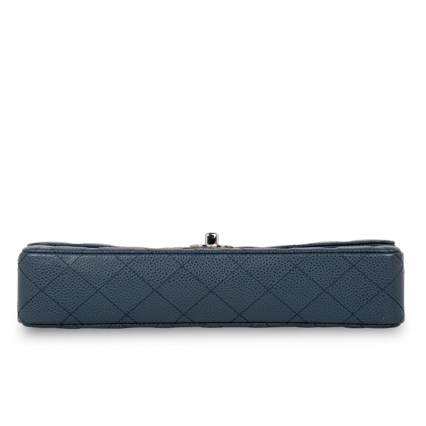 Chanel Classic Flap Caviar Silver Shoulder Bag Style 19