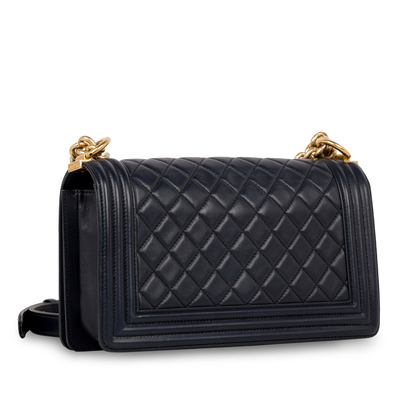 Chanel Boy Bag Lambskin Gold Shoulder Bag Style 11