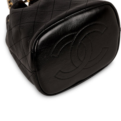Chanel Glazed Lambskin Bucket Bag
