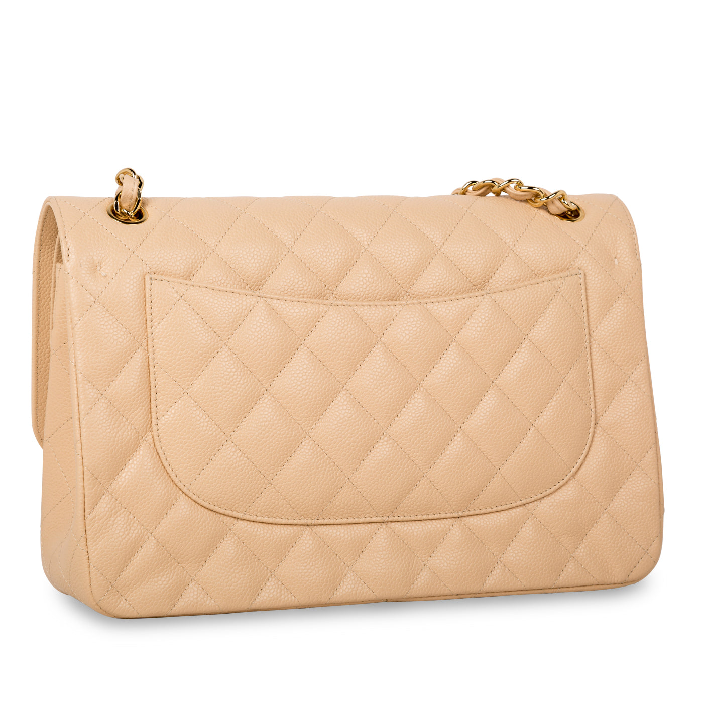 Chanel Classic Flap Caviar Gold Shoulder Bag Style 10