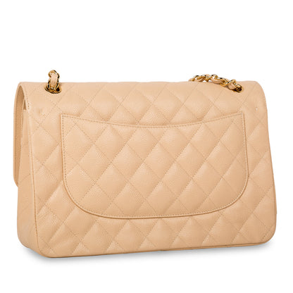 Chanel Classic Flap Caviar Gold Shoulder Bag Style 10