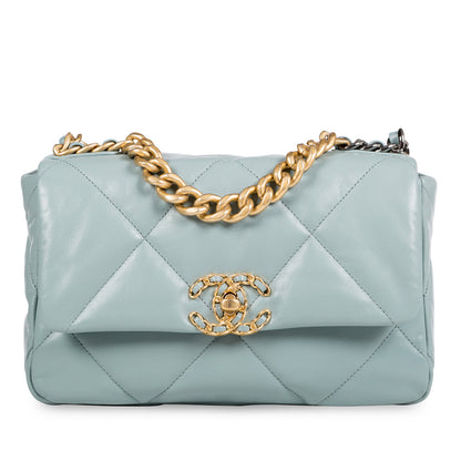 Chanel Chanel 19 Lambskin Gold Shoulder Bag Style 27