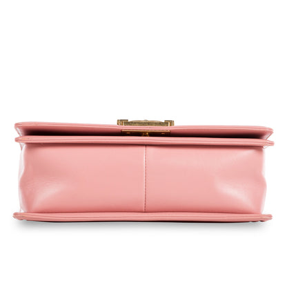 Chanel Boy Bag Lambskin Gold Shoulder Bag Style 13