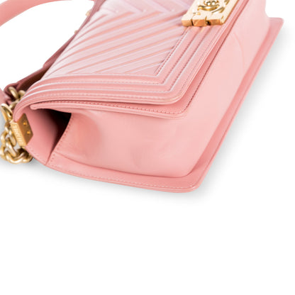 Chanel Boy Bag Lambskin Gold Shoulder Bag Style 13