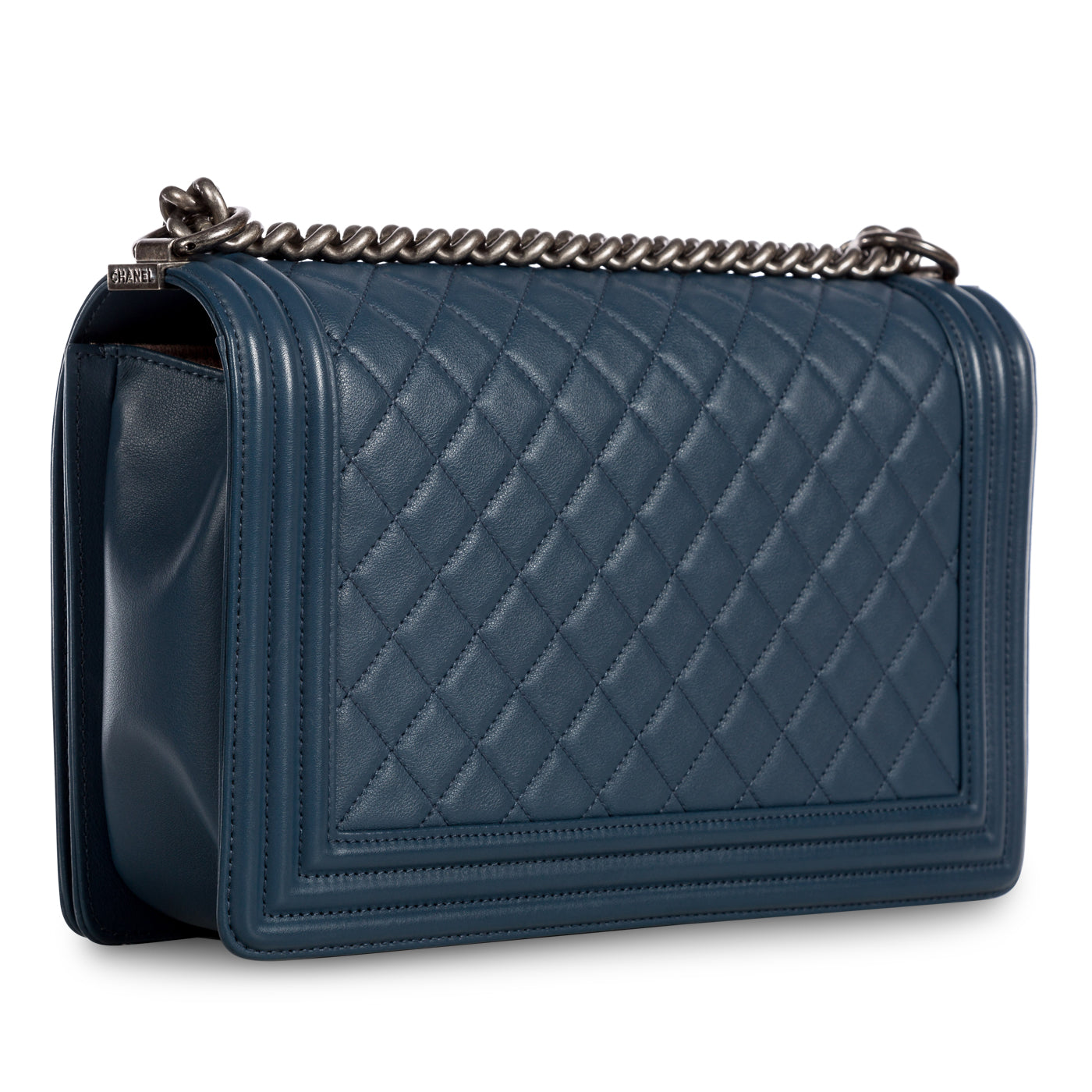 Chanel Boy Bag Lambskin Black Shoulder Bag Style 6