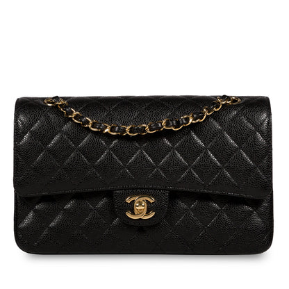 Chanel Classic Flap Caviar Black Shoulder Bag Style 84