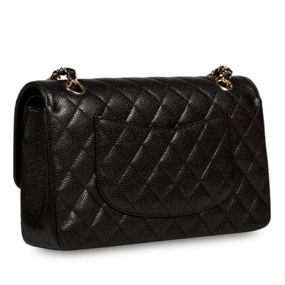 Chanel Classic Flap Caviar Black Shoulder Bag Style 85