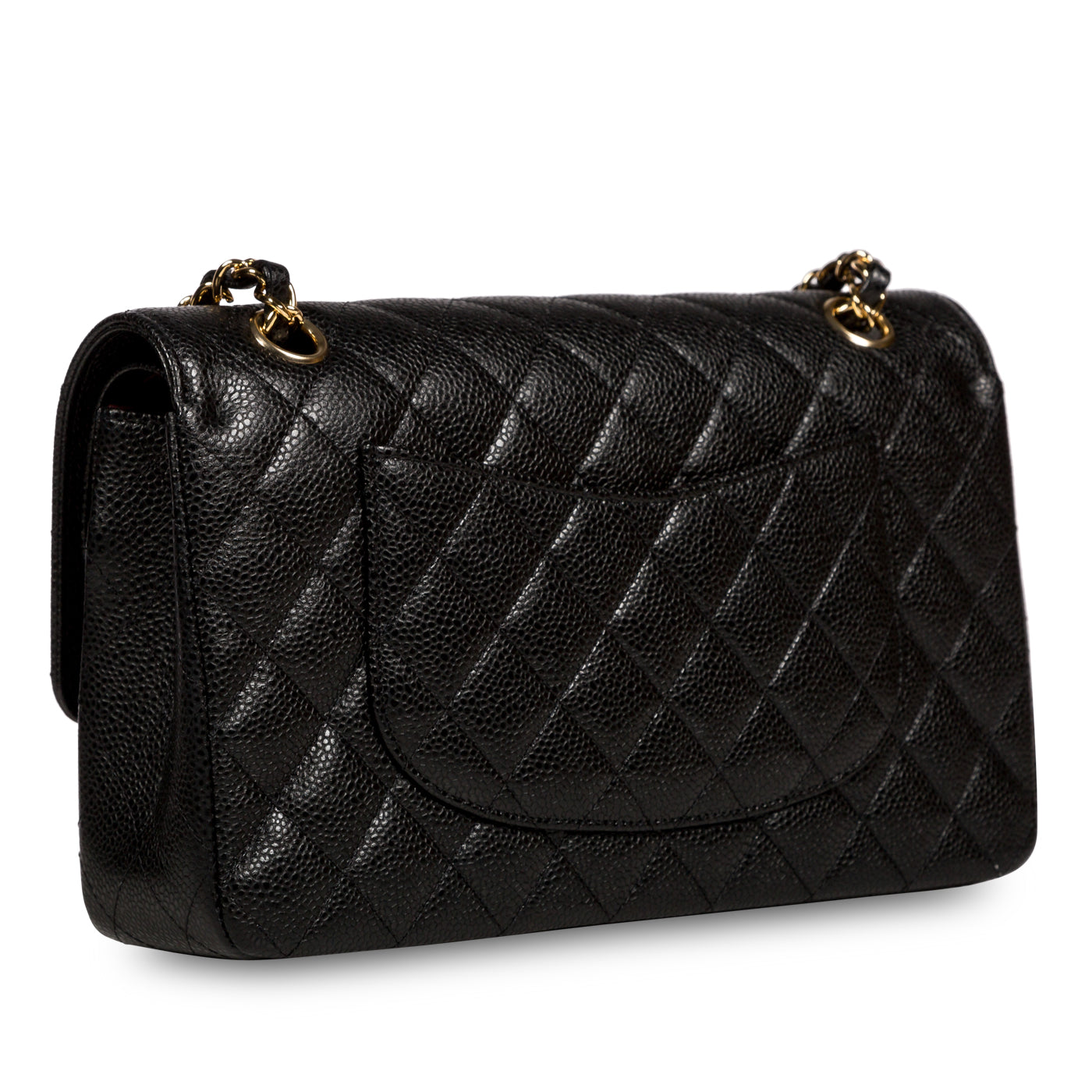 Chanel Classic Flap Caviar Black Shoulder Bag Style 84