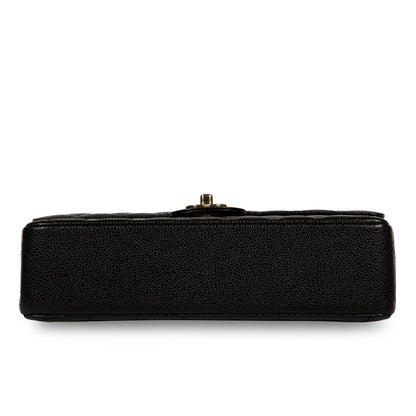 Chanel Classic Flap Caviar Black Shoulder Bag Style 85