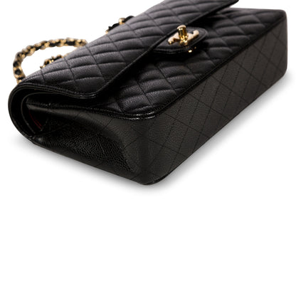 Chanel Classic Flap Caviar Black Shoulder Bag Style 85