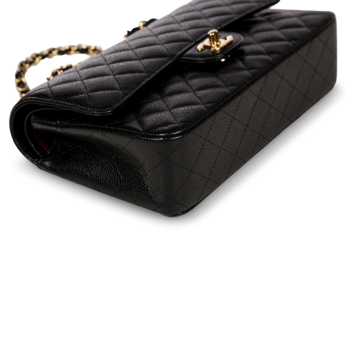 Chanel Classic Flap Caviar Black Shoulder Bag Style 84