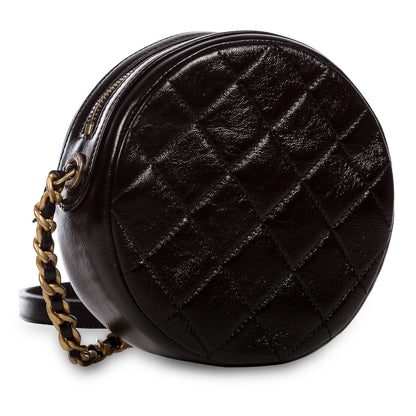 Chanel Glazed Lambskin Circular Crossbody