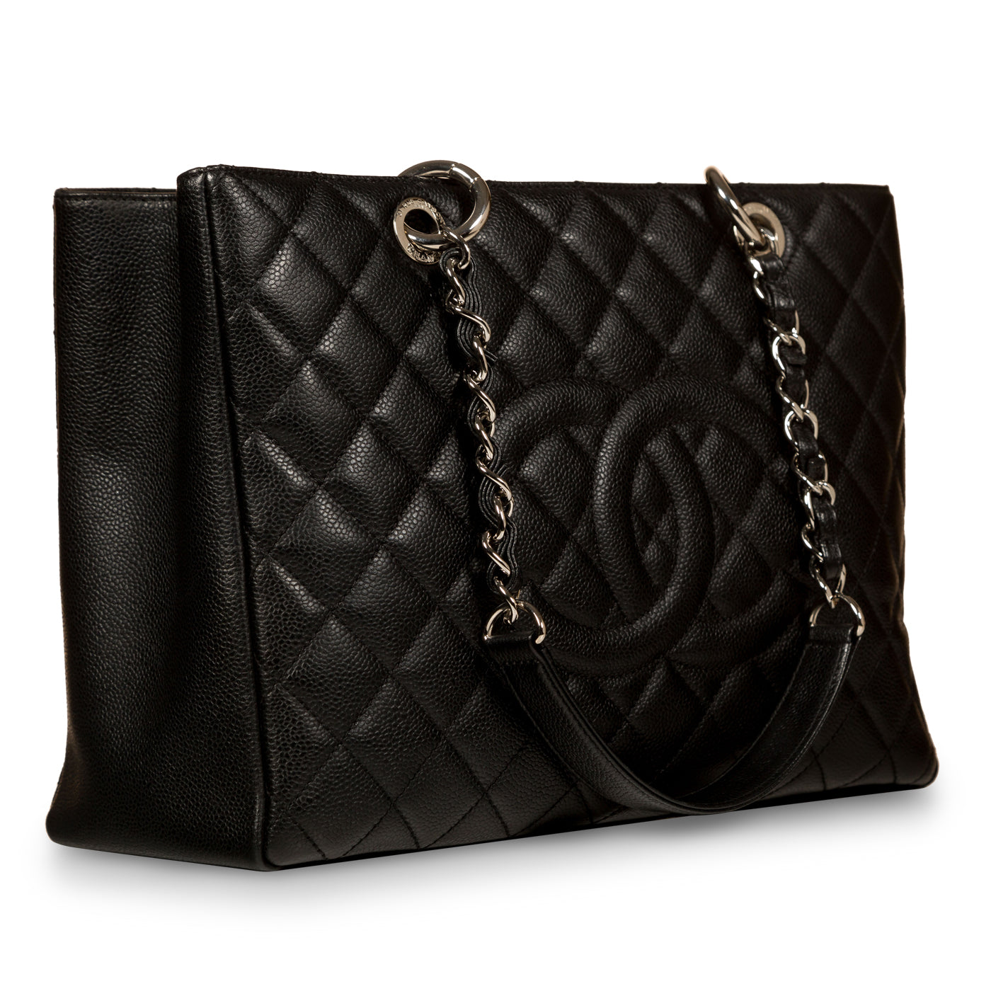 Chanel Timeless Caviar Black Tote Bag Style 28