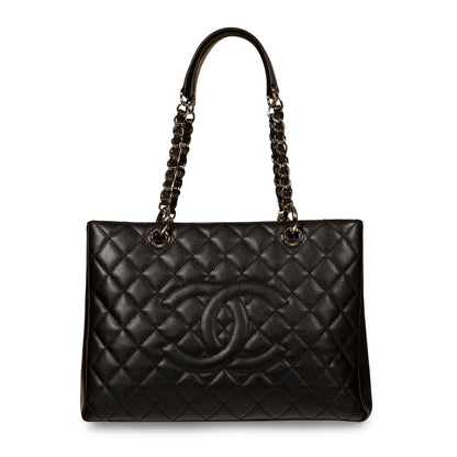 Chanel Timeless Caviar Black Tote Bag Style 28