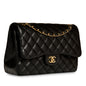 Chanel Classic Flap Lambskin Black Shoulder Bag Style 51