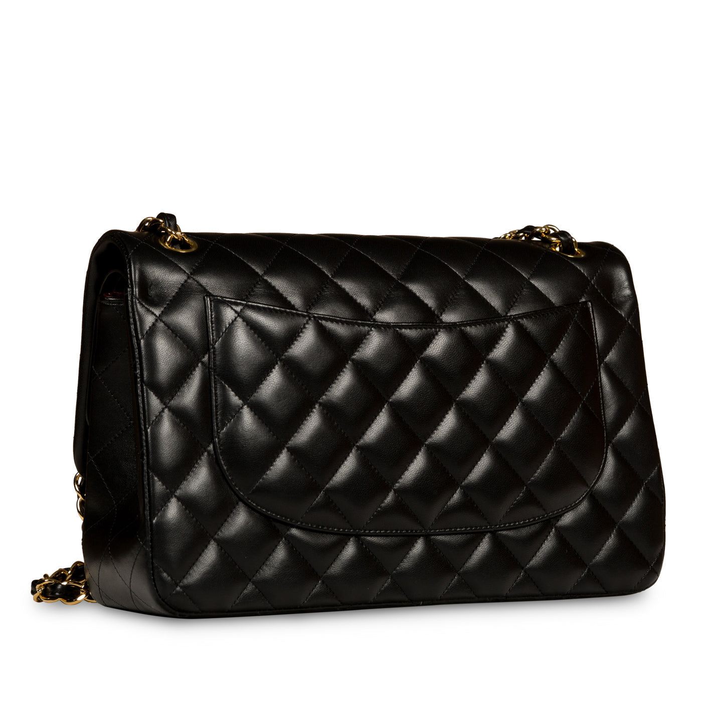 Chanel Classic Flap Lambskin Black Shoulder Bag Style 51