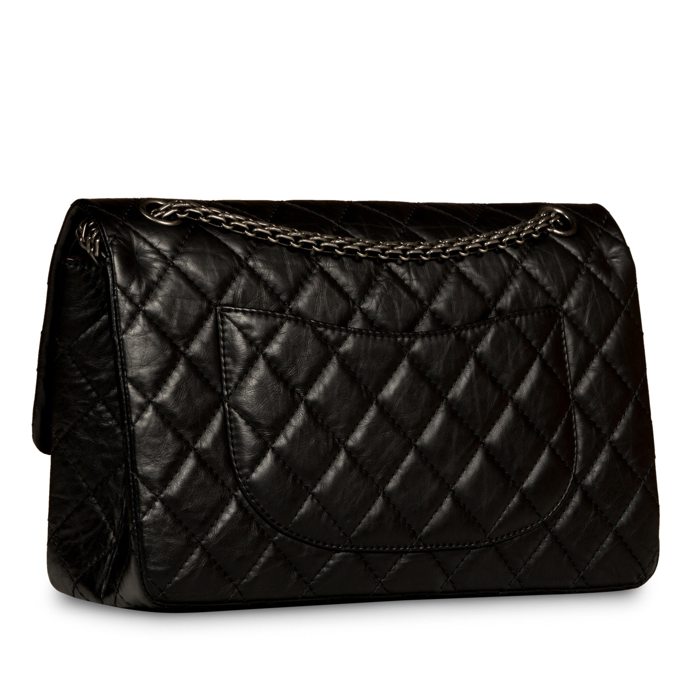 Chanel Classic Flap Calfskin Black Shoulder Bag Style 14