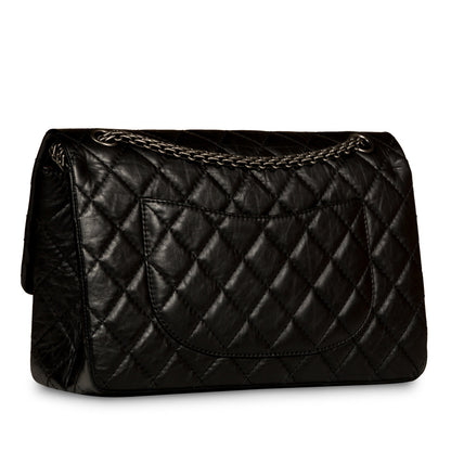 Chanel Classic Flap Calfskin Black Shoulder Bag Style 14