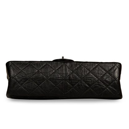 Chanel Classic Flap Calfskin Black Shoulder Bag Style 14