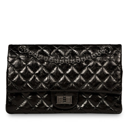 Chanel Classic Flap Calfskin Black Shoulder Bag Style 15