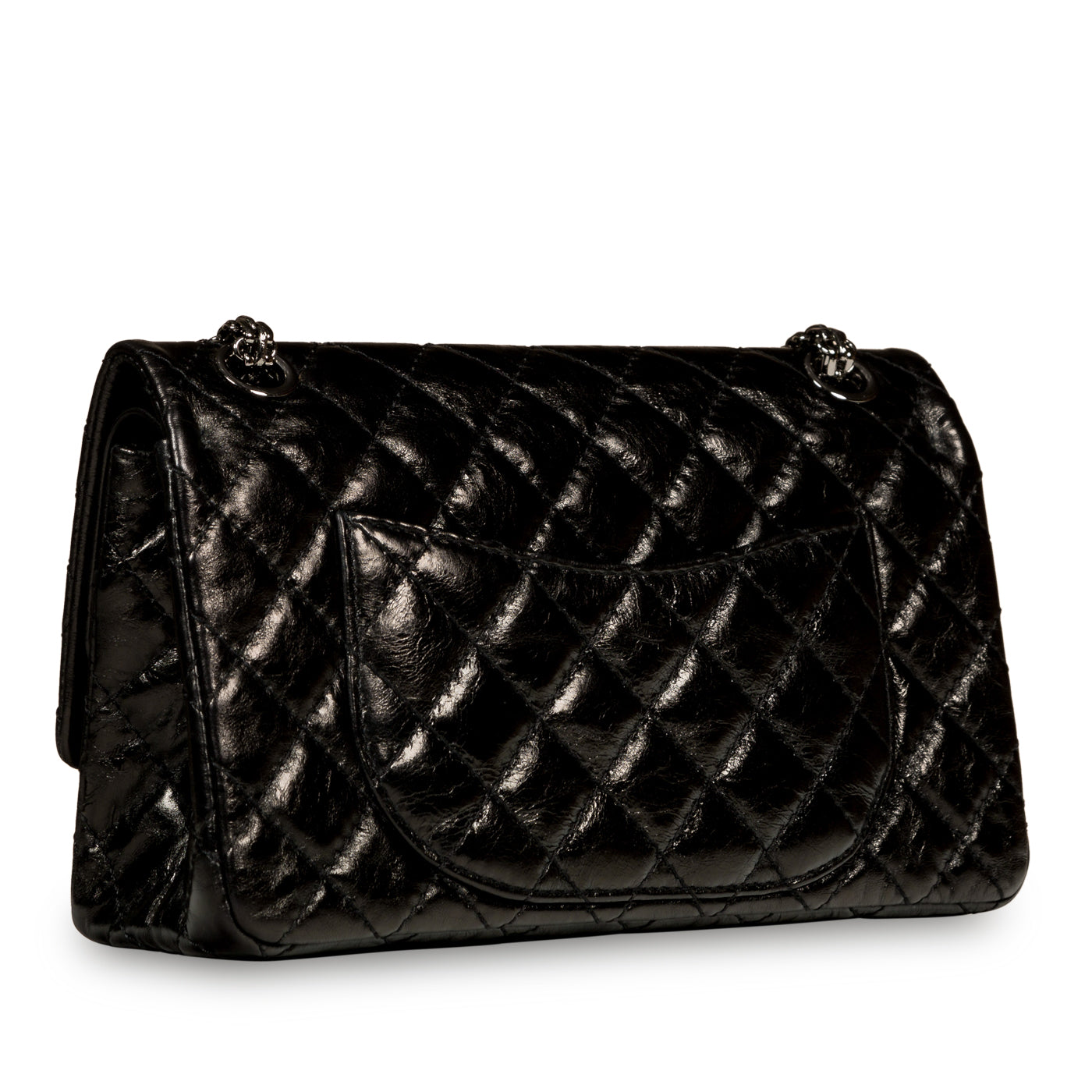 Chanel Classic Flap Calfskin Black Shoulder Bag Style 15