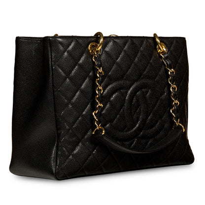 Chanel Timeless Caviar Black Tote Bag Style 5