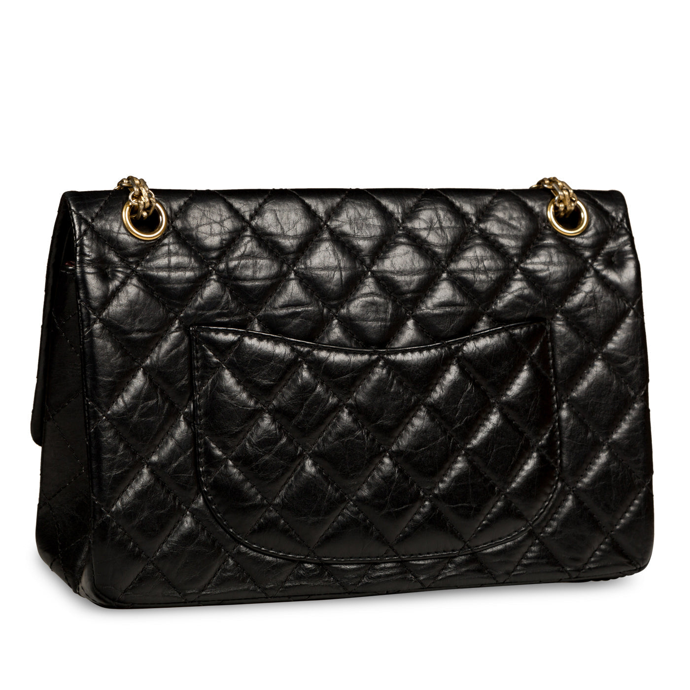 Chanel Classic Flap Calfskin Black Shoulder Bag Style 13