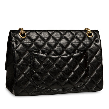 Chanel Classic Flap Calfskin Black Shoulder Bag Style 13