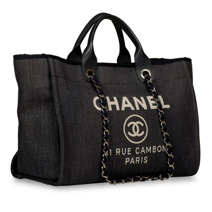Chanel Cambon Tweed Silver Tote Bag Style 5