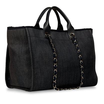 Chanel Cambon Tweed Silver Tote Bag Style 5