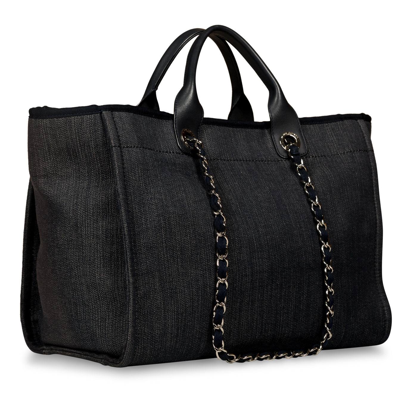 Chanel Cambon Tweed Silver Tote Bag Style 3