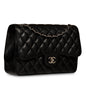 Chanel Classic Flap Caviar Black Shoulder Bag Style 42