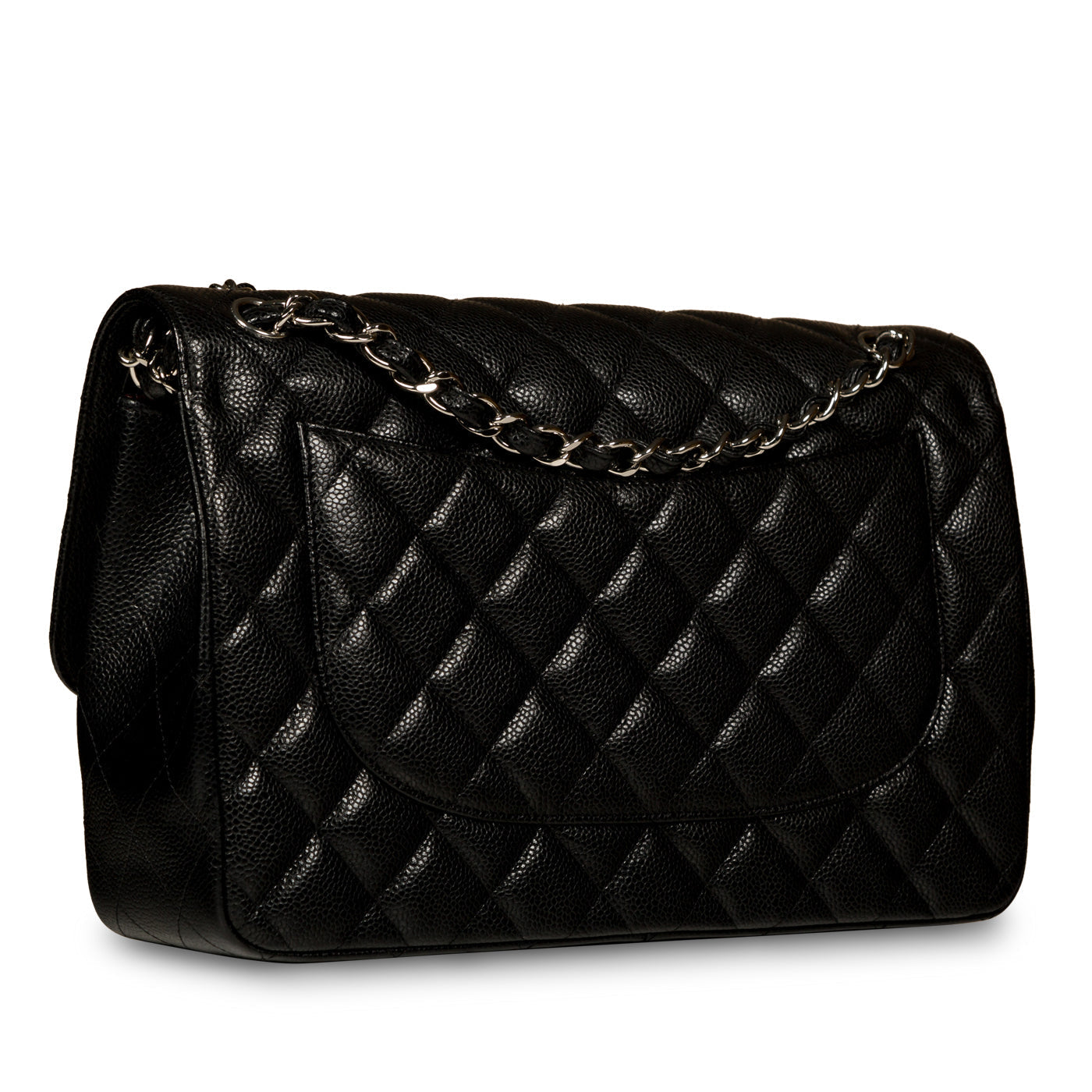 Chanel Classic Flap Caviar Black Shoulder Bag Style 42