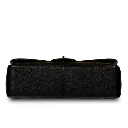 Chanel Classic Flap Caviar Black Shoulder Bag Style 42