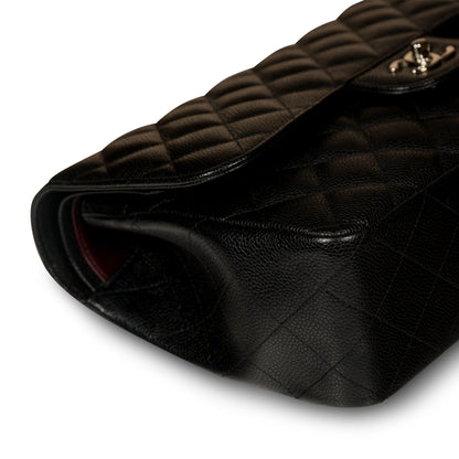 Chanel Classic Flap Caviar Black Shoulder Bag Style 42