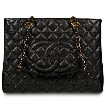 Chanel Timeless Caviar Black Tote Bag Style 27
