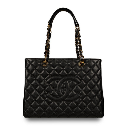 Chanel Timeless Caviar Black Tote Bag Style 27