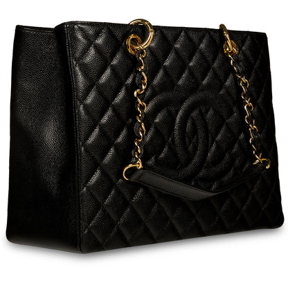 Chanel Timeless Caviar Black Tote Bag Style 27