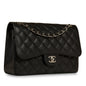 Chanel Classic Flap Caviar Black Shoulder Bag Style 41