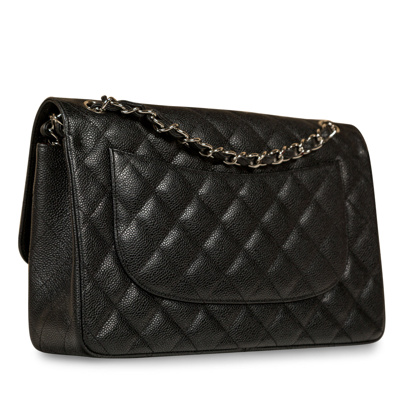 Chanel Classic Flap Caviar Black Shoulder Bag Style 41