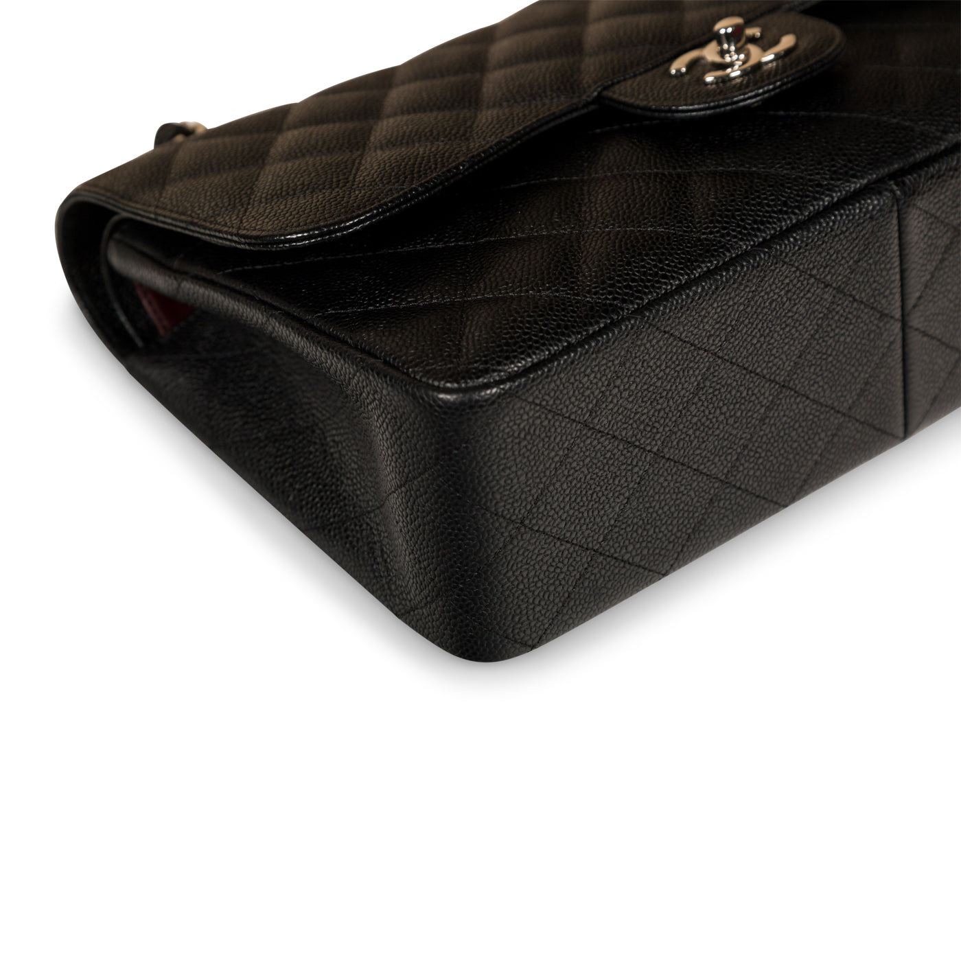 Chanel Classic Flap Caviar Black Shoulder Bag Style 41
