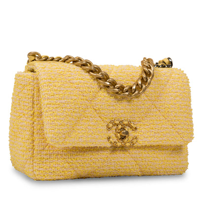 Chanel Chanel 19 Tweed Gold Shoulder Bag Style 2