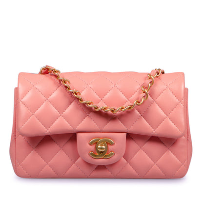 Chanel Classic Flap Lambskin Black Shoulder Bag Style 188