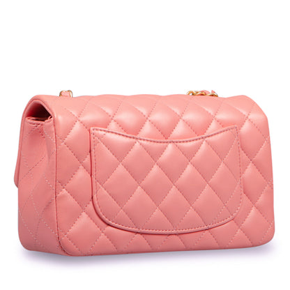Chanel Classic Flap Lambskin Black Shoulder Bag Style 188