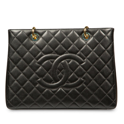 Chanel Timeless Caviar Black Tote Bag Style 26