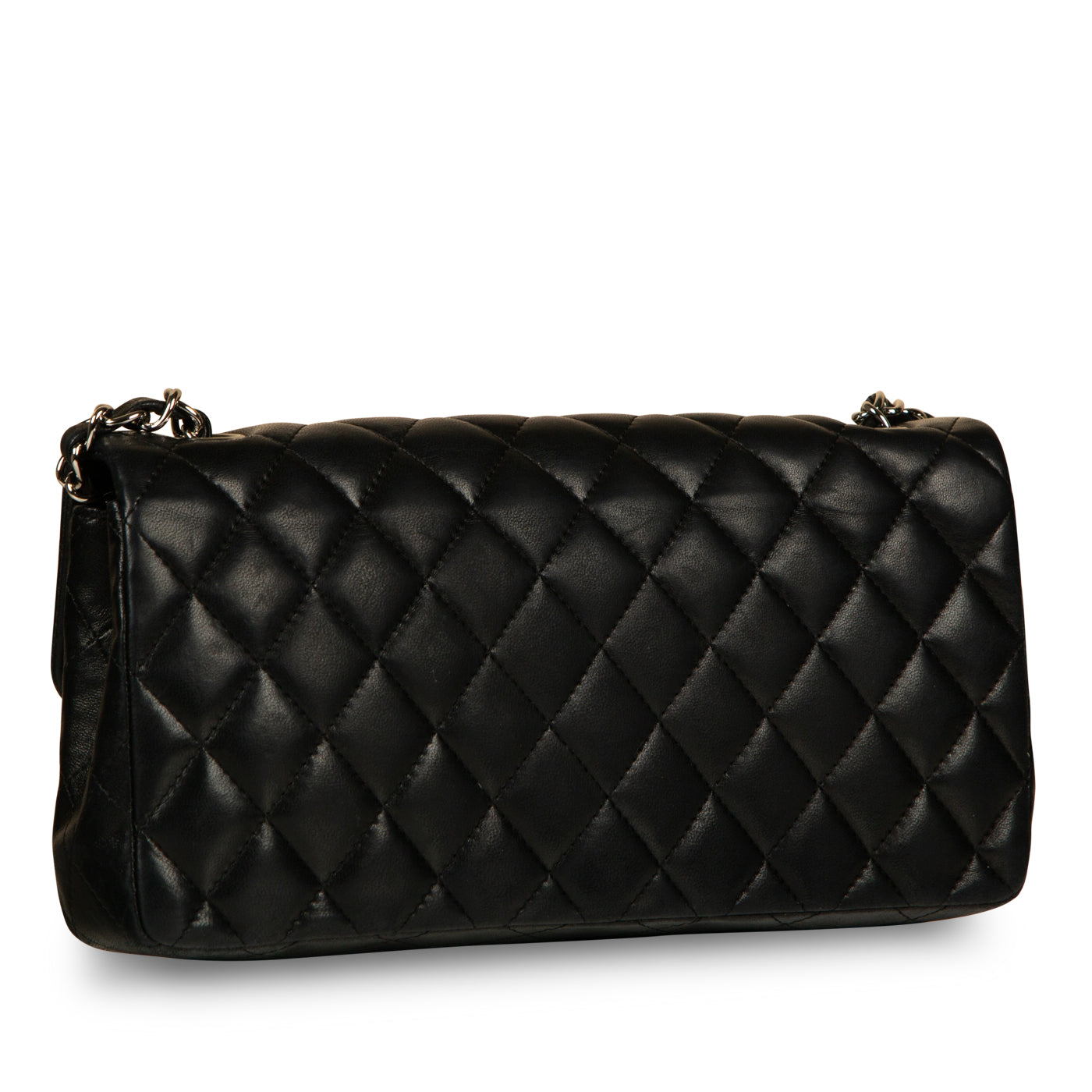 Chanel Classic Flap Lambskin Black Shoulder Bag Style 289