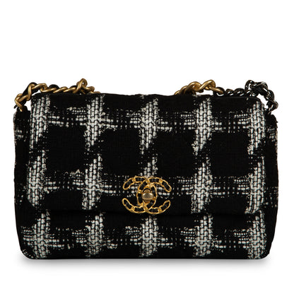 Chanel Chanel 19 Tweed Black Shoulder Bag Style 9