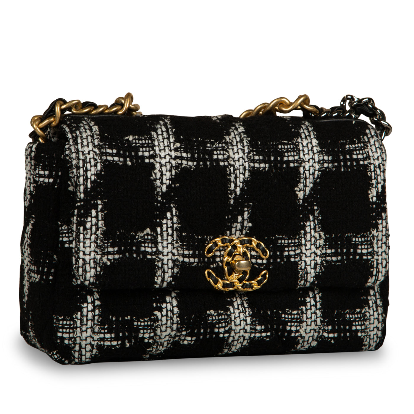 Chanel Chanel 19 Tweed Black Shoulder Bag Style 9