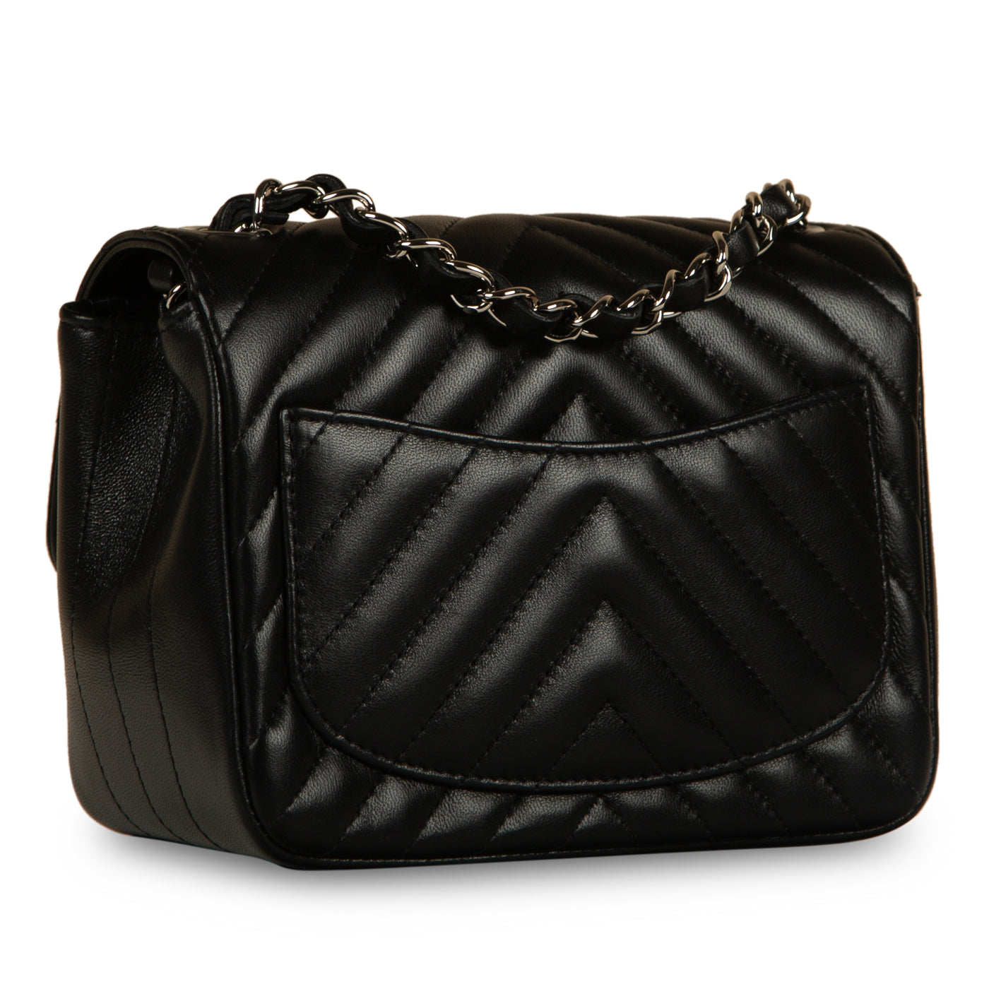 Chanel Classic Flap Lambskin Black Shoulder Bag Style 230